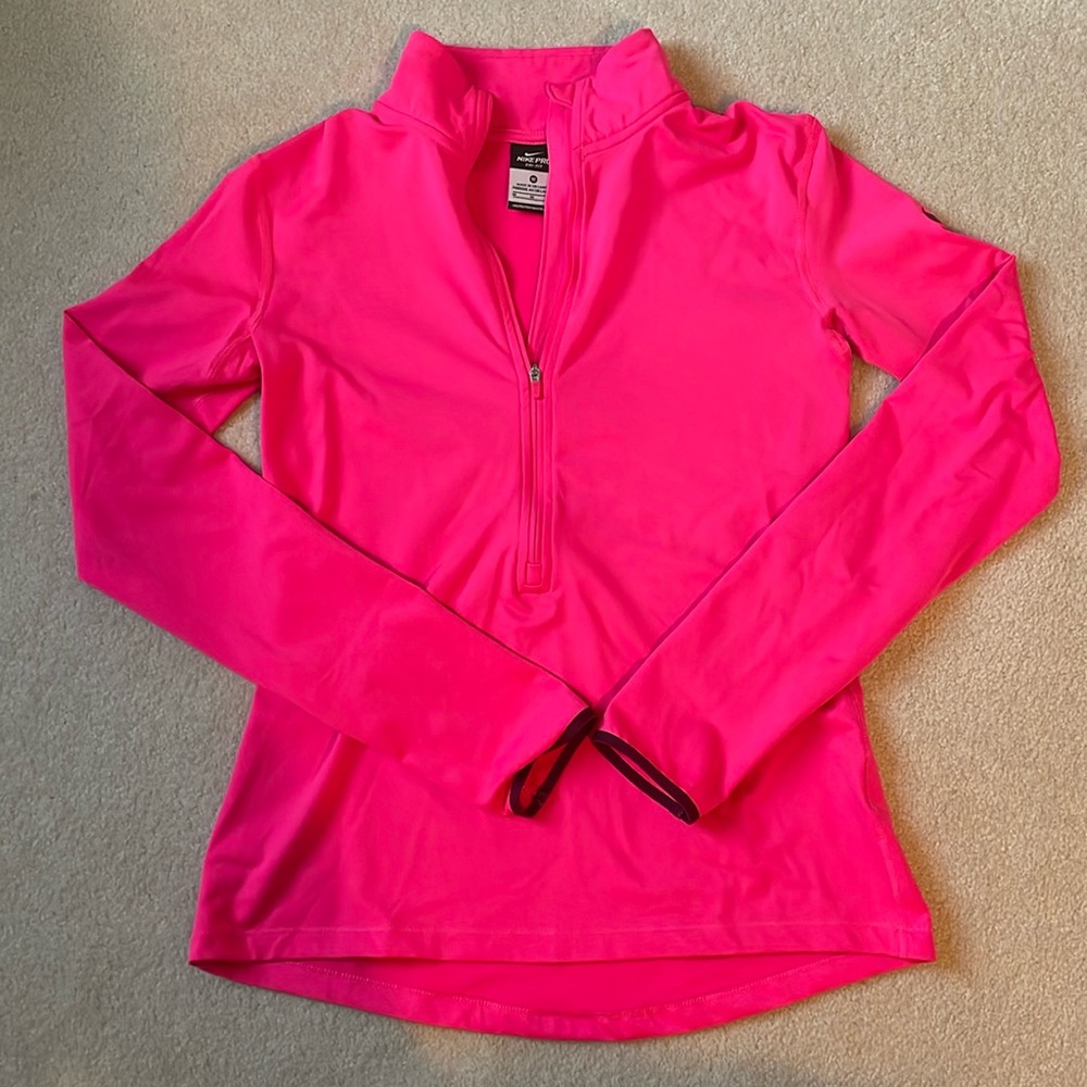Nike DRI-FIT Quarter Zip Neon Pink